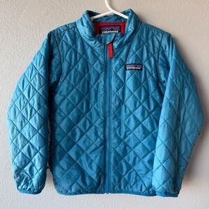 Patagonia blue PLAY CONDITION quilted nano puff coat Kid’s size 5